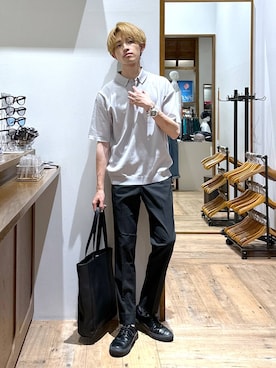 「GLOBAL WORK（グローバルワーク）のアイテム」を使った、おのさん（メンズ・175cm）の夏コーディネート