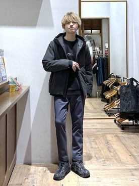 「GLOBAL WORK（グローバルワーク）のアイテム」を使った、おのさん（メンズ・175cm）の冬コーディネート