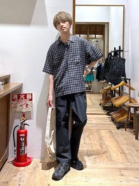 「GLOBAL WORK（グローバルワーク）のアイテム（トップス）」を使った、おのさん（メンズ・175cm）の夏コーディネート