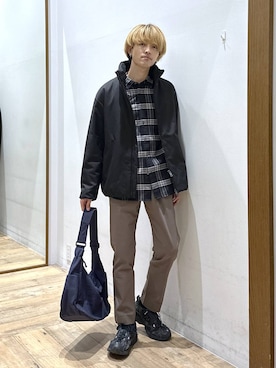 「GLOBAL WORK（グローバルワーク）のアイテム（ブルゾン）」を使った、おのさん（メンズ・175cm）の秋コーディネート