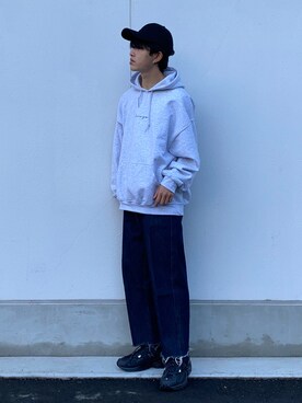 「LOOPのアイテム」を使った、おのさん（メンズ・174cm）の冬コーディネート