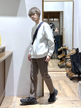 「旅行」｜おのさん（メンズ・175cm）の冬コーディネート