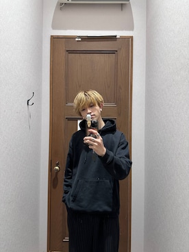 「GLOBAL WORK（グローバルワーク）のアイテム（パーカー）」を使った、おのさん（メンズ・175cm）の冬コーディネート