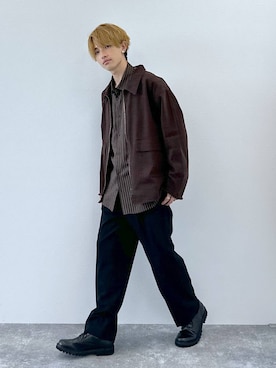「GLOBAL WORK（グローバルワーク）のアイテム」を使った、おのさん（メンズ・175cm）の夏コーディネート