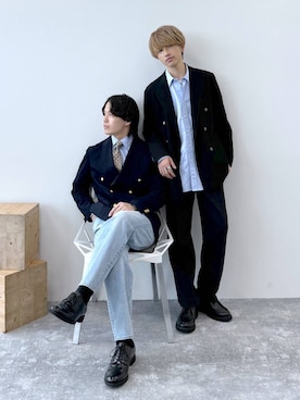 「アイテム（フォーマルスーツ/小物）」を使った、おのさん（メンズ・175cm・20代）の秋コーディネート