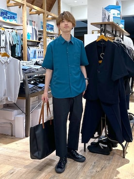 「アイテム（トートバッグ）」を使った、おのさん（メンズ・175cm・20代）の夏コーディネート
