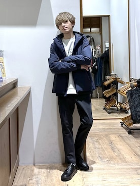 「GLOBAL WORK（グローバルワーク）のアイテム（ブルゾン）」を使った、おのさん（メンズ・175cm）の冬コーディネート