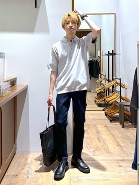 「アイテム（その他シューズ）」を使った、おのさん（メンズ・175cm）の秋コーディネート