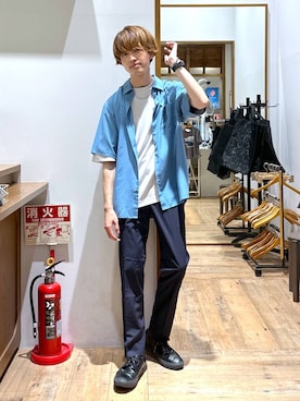 「アイテム（シューズ）」を使った、おのさん（メンズ・175cm・20代）の夏コーディネート