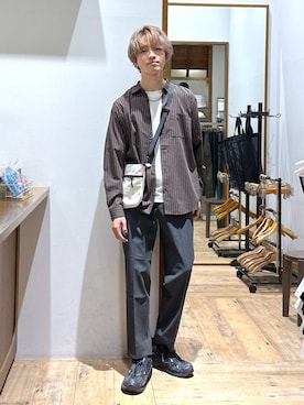 「アイテム（パンツ）」を使った、おのさん（メンズ・175cm・20代）の秋コーディネート