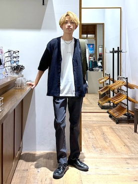 「GLOBAL WORK（グローバルワーク）のアイテム」を使った、おのさん（メンズ・175cm）の夏コーディネート