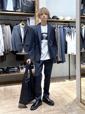 「アイテム（テーラードジャケット）」を使った、おのさん（メンズ・175cm・20代）の秋コーディネート