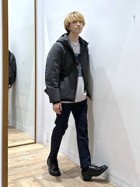 「アイテム（その他シューズ）」を使った、おのさん（メンズ・175cm・20代）の秋コーディネート