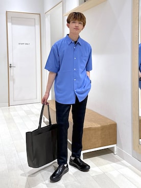 「GLOBAL WORK（グローバルワーク）のアイテム（シューズ）」を使った、おのさん（メンズ・175cm）の春コーディネート