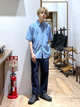 「GLOBAL WORK（グローバルワーク）のアイテム（トップス）」を使った、おのさん（メンズ・175cm）の夏コーディネート