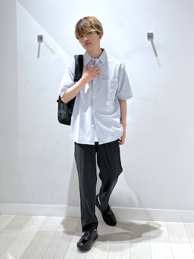 「GLOBAL WORK（グローバルワーク）のアイテム（シューズ）」を使った、おのさん（メンズ・175cm）の春コーディネート