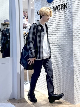 「アイテム（その他シューズ）」を使った、おのさん（メンズ・175cm・20代）の秋コーディネート