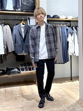 「アイテム（スウェット）」を使った、おのさん（メンズ・175cm・20代）の秋コーディネート