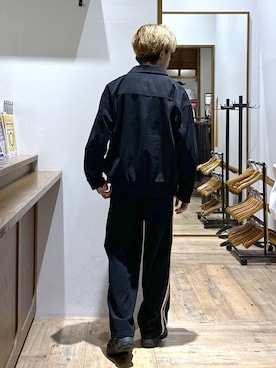 「GLOBAL WORK（グローバルワーク）のクリーンコーデュロイ/トラックパンツ/CLEAN MODE/589312（その他パンツ）」を使った、おのさん（メンズ・175cm）の秋コーディネート