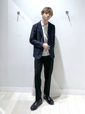 「GLOBAL WORK（グローバルワーク）のアイテム（ジャケット/アウター）」を使った、おのさん（メンズ・175cm）の春コーディネート