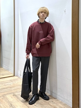 「デート/ロマンティック」｜「アイテム（その他シューズ）」を使った、おのさん（メンズ・175cm）の冬コーディネート