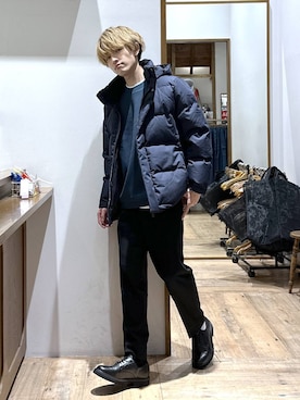 「GLOBAL WORK（グローバルワーク）のアイテム（トップス）」を使った、おのさん（メンズ・175cm）の冬コーディネート