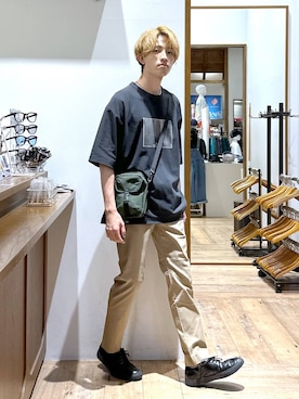 「GLOBAL WORK（グローバルワーク）のアイテム」を使った、おのさん（メンズ・175cm）の夏コーディネート