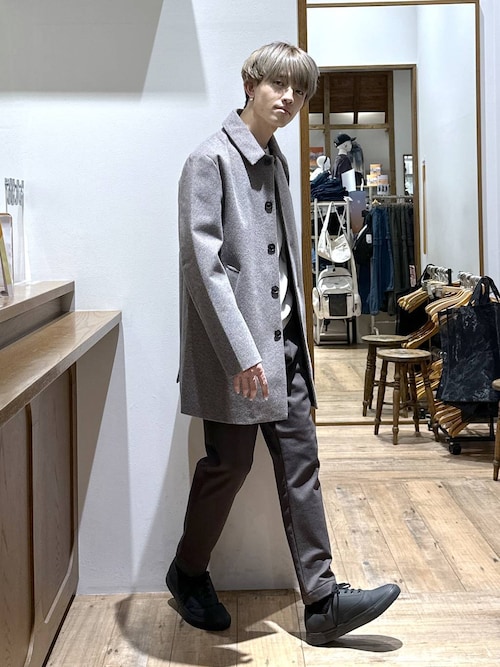 ウーリーテック/防風スマートショートステンカラーコート/451155