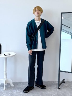 「アイテム（カーディガン/ボレロ）」を使った、おのさん（メンズ・175cm・20代）の夏コーディネート