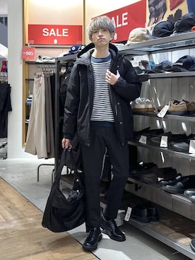 「GLOBAL WORK（グローバルワーク）のアイテム（トップス）」を使った、おのさん（メンズ・175cm）の春コーディネート