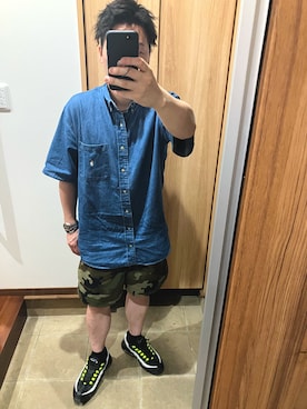 「アイテム（シャツ/ブラウス）」を使った、style0005さん（メンズ・172cm）の夏コーディネート