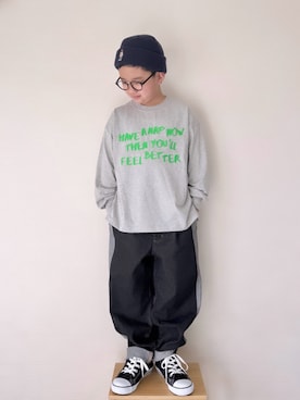 「アイテム（帽子）」を使った、yo_yoさん（キッズ・130cm）の冬コーディネート