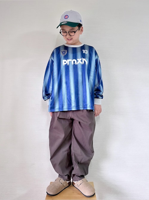 「MARKEY'S(マーキーズ)のデジタルプリントサッカーシャツ(Tシャツ/カットソー)」を使った、yo_yoさん(キッズ・130cm)の秋コーディネート