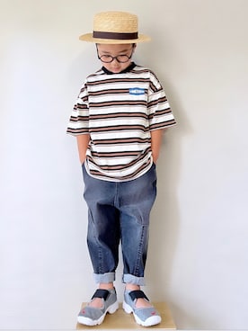 「FUDGEBOYのトラッドスタイル」｜yo_yoさん（キッズ・110cm）の夏コーディネート