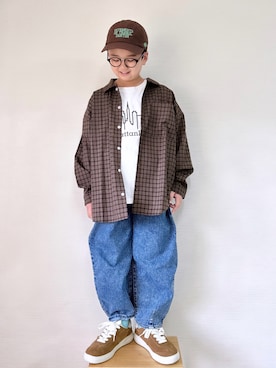 「アイテム（トップス）」を使った、yo_yoさん（キッズ・130cm）の秋コーディネート