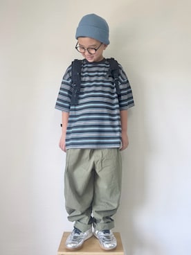 「アイテム（ニットキャップ/ビーニー）」を使った、yo_yoさん（キッズ・127cm）の夏コーディネート