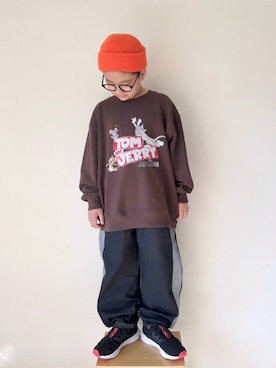 「アイテム（トップス）」を使った、yo_yoさん（キッズ・130cm）の冬コーディネート