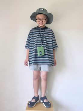 「アイテム（コインケース）」を使った、yo_yoさん（キッズ・127cm）の夏コーディネート