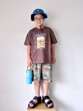 「BAYFLOW（ベイフロー）のアイテム」を使った、yo_yoさん（キッズ・130cm）の夏コーディネート