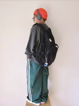 「アイテム（ヘッドフォン/イヤホン）」を使った、yo_yoさん（キッズ・130cm）の秋コーディネート