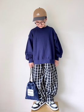 「アイテム（スウェット）」を使った、yo_yoさん（キッズ・130cm）の秋コーディネート