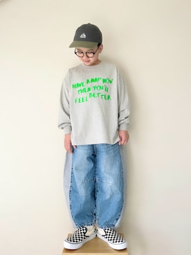 「アイテム（帽子）」を使った、yo_yoさん（キッズ・130cm）の冬コーディネート