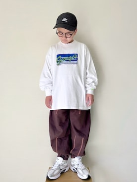 「UMBRO（アンブロ）のアイテム」を使った、yo_yoさん（キッズ・130cm）の冬コーディネート