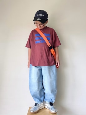 「アイテム（キャップ）」を使った、yo_yoさん（キッズ・127cm）の夏コーディネート