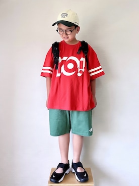 「BREEZE（ブリーズ）のアイテム」を使った、yo_yoさん（キッズ・130cm）の夏コーディネート
