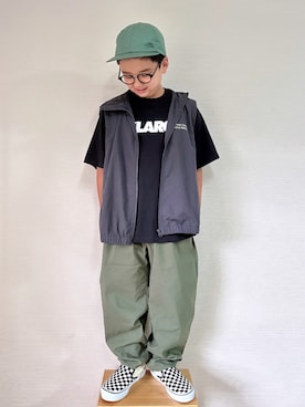 「VANS(バンズ)のアイテム」を使った、yo_yoさん(キッズ・130cm)の秋コーディネート