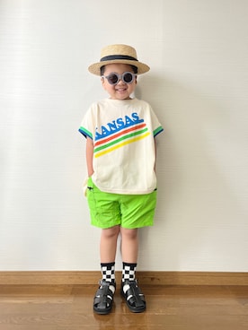 「西松屋（ニシマツヤ）のアイテム」を使った、yo_yoさん（キッズ・100cm）の春コーディネート