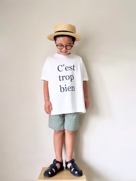 「coca（coca）（コカ）のアイテム」を使った、yo_yoさん（キッズ・110cm）の夏コーディネート