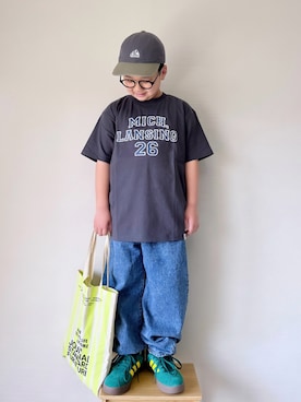 「devirock（デビロック）のアイテム」を使った、yo_yoさん（キッズ・130cm）の春コーディネート