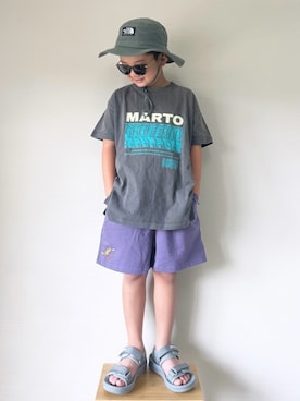 「キッズコーデ」｜yo_yoさん（キッズ・127cm）の夏コーディネート